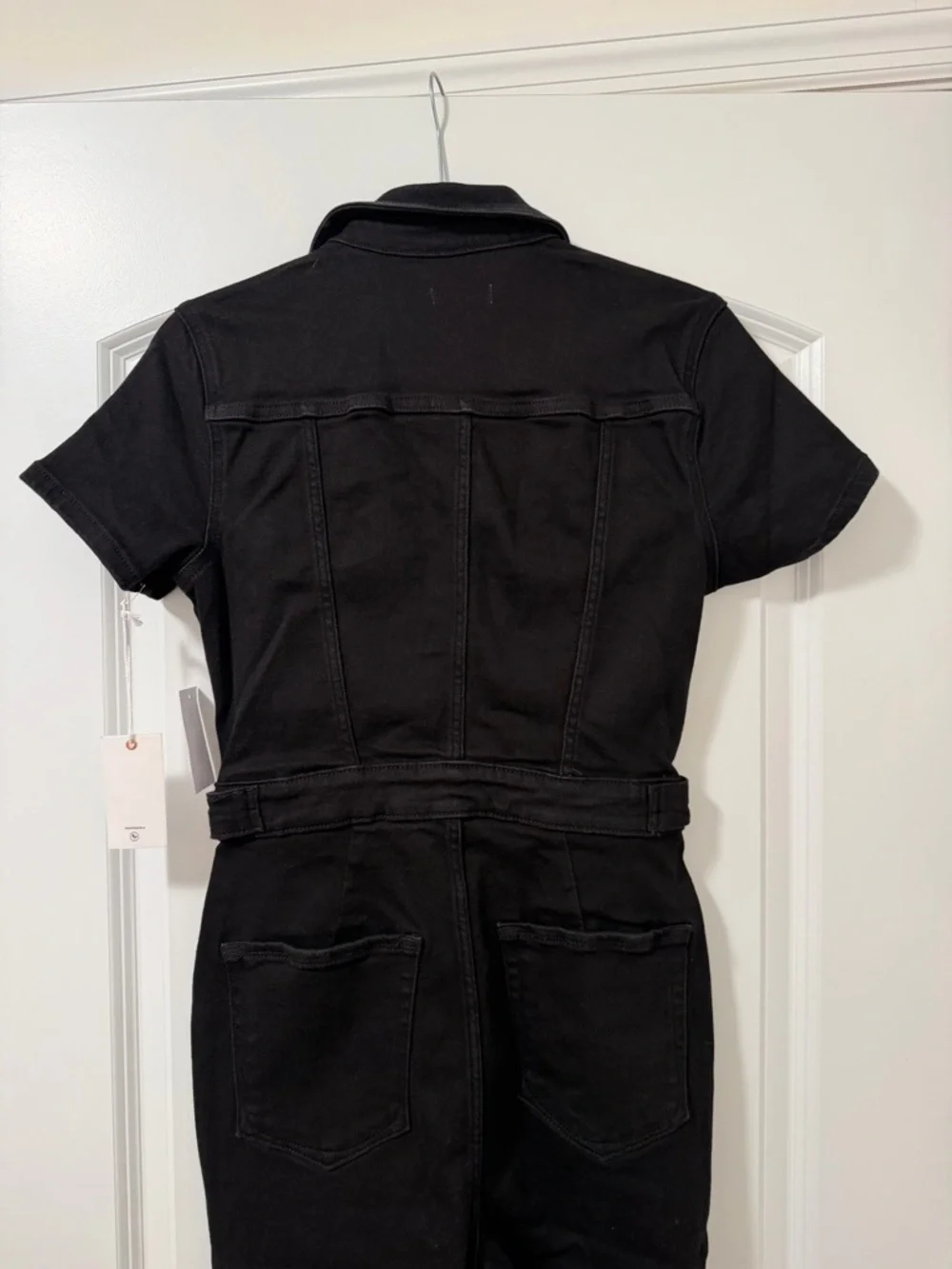 Good American Black Denim Jumpsuit - Picture 4 of 6